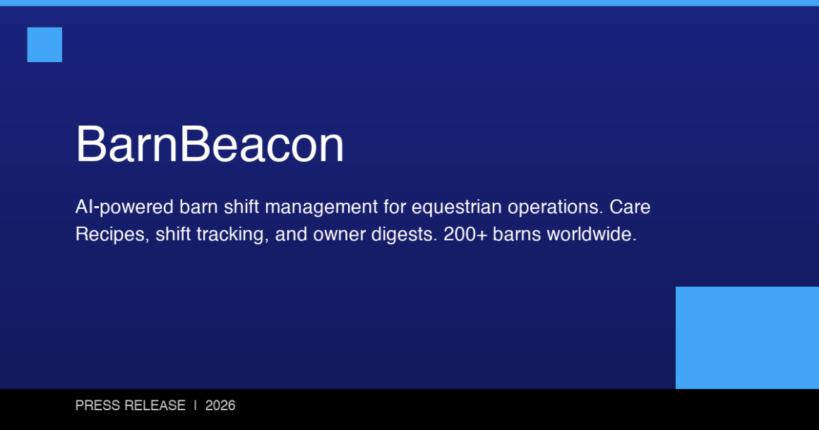 More Than 200 Horse Barns Replace Whiteboards With BarnBeacon Operations Platform More Than 200 Horse Barns Replace Whiteboards With BarnBeacon Operations Platform