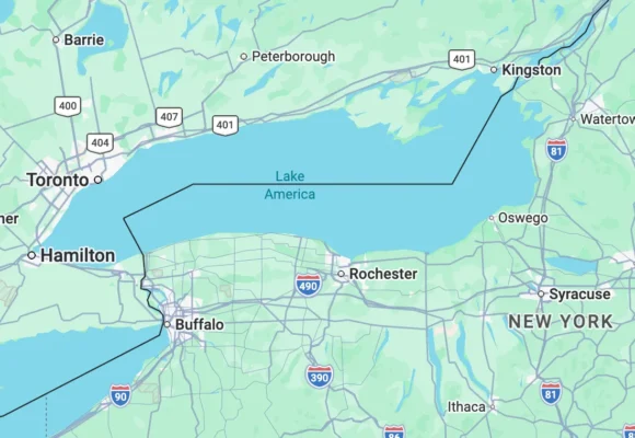 Google Maps Now Shows ‘Lake America’ Instead of Lake Ontario