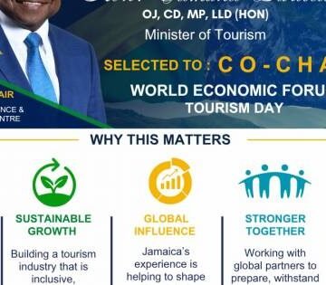 Jamaica Takes the Lead as Edmund Bartlett Selected to Co-Chair World Economic Forum Tourism Day